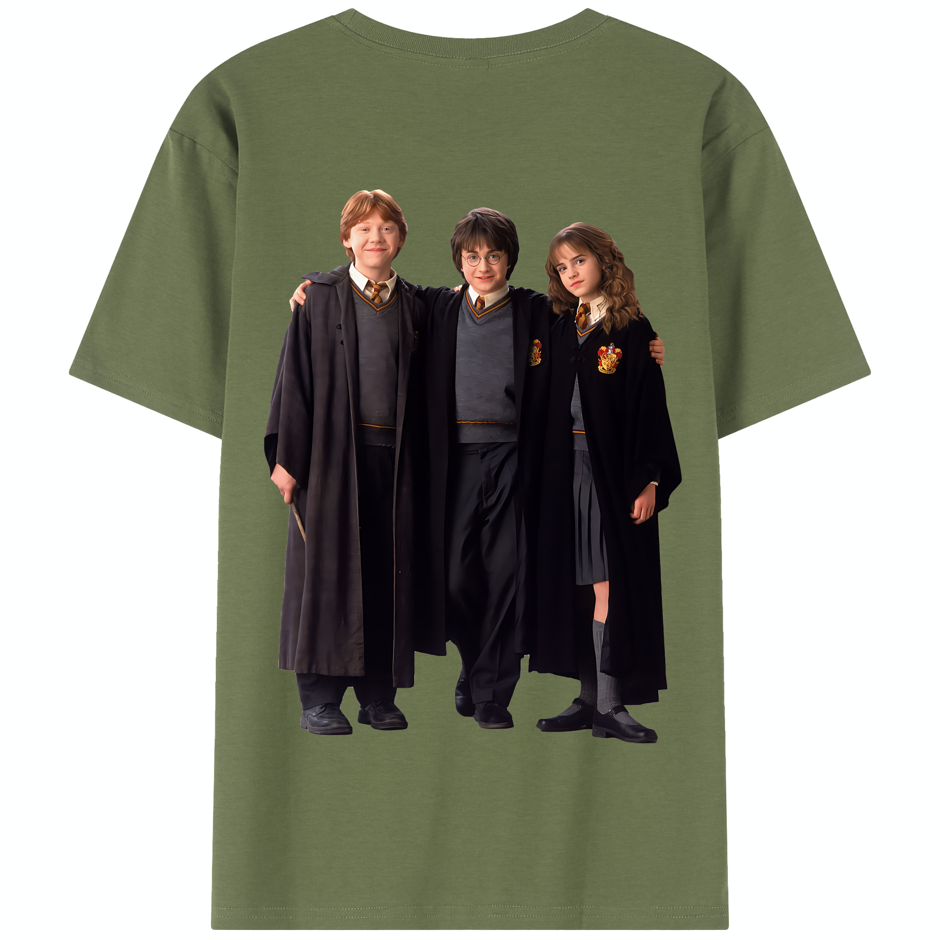 （画像用） Harry Potter ハリー・ポッターシリーズ 綿100％半袖Tシャツ（背面プリント）